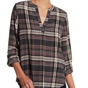 Joie Coralle Plaid button down shirt